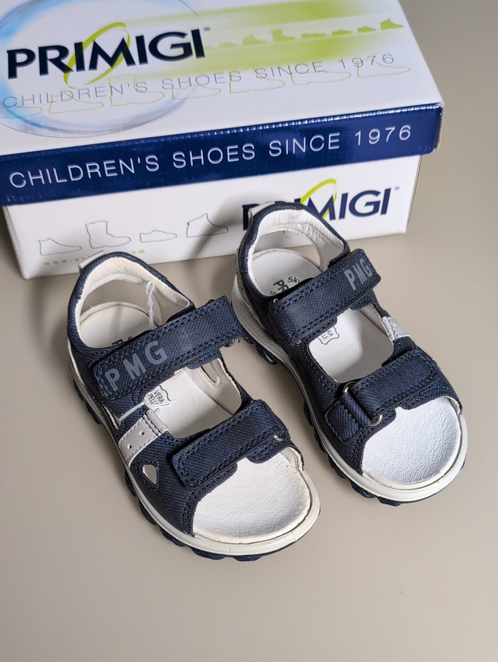 Primigi Navy and White Toddlers' Velcro Sandals
